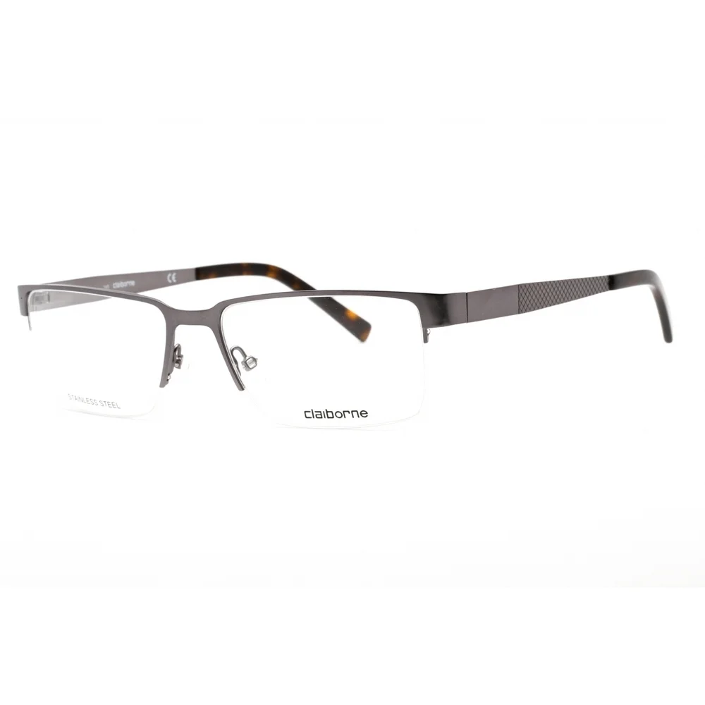 NWT Liz Claiborne CB 246-06LB 00 Ruthenium Rectangle 55mm Eyeglasses
